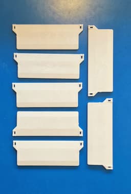 Greutate lamela tip Biscuiti pentru jaluzele verticale