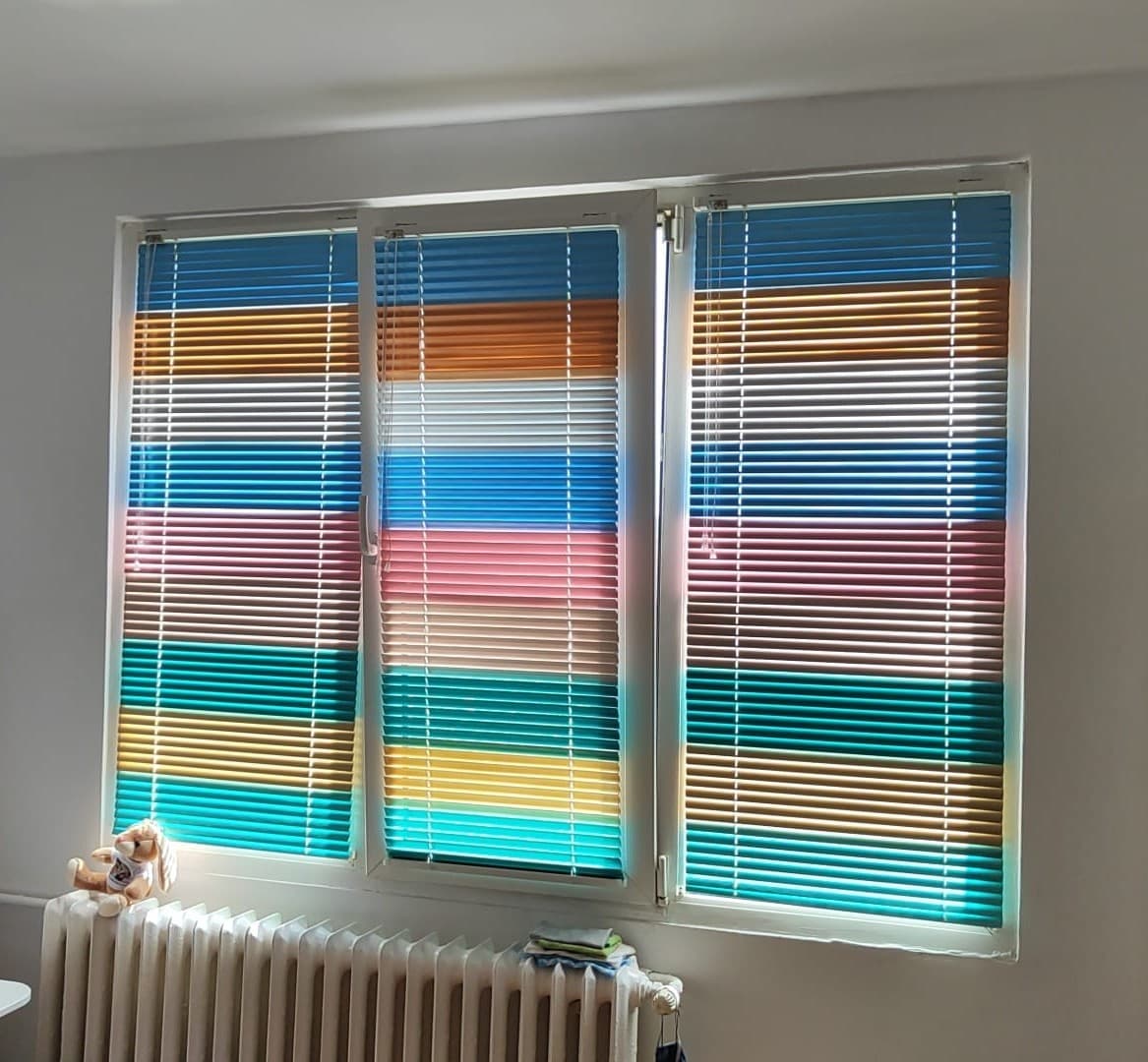 Jaluzele Aluminiu Bicolor